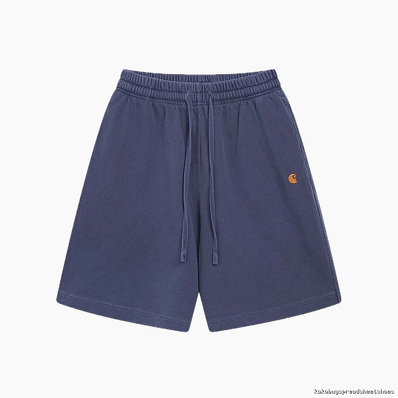 Carhartt Classic Embroidered Workwear Style Navy Blue Shorts