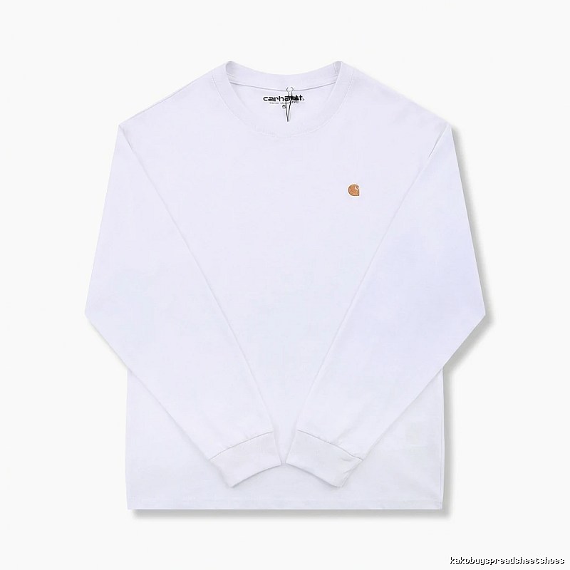 Carhartt classic simple style white sweatshirt