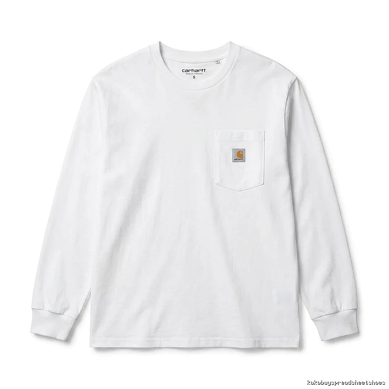 Carhartt minimalist style white long-sleeve