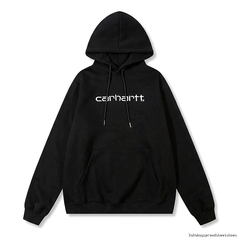 Carhartt simple-style black hoodie