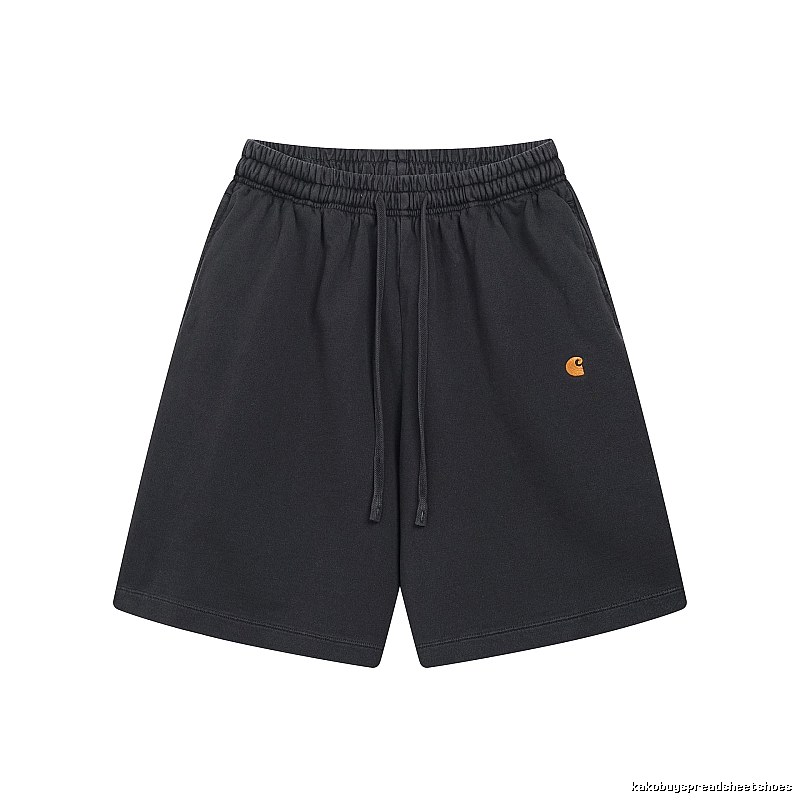 Carhartt Small Logo Workwear Style Carbon Black Casual Shorts