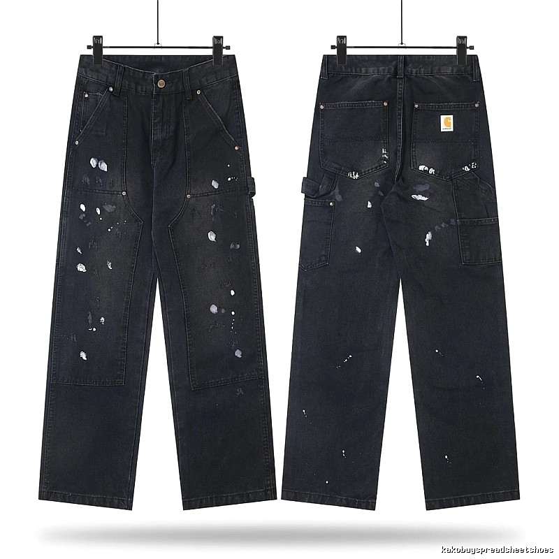 Carhartt workwear style black jeans