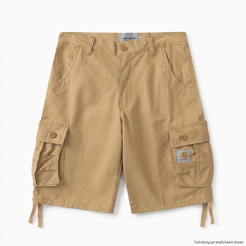 Carhartt workwear-style khaki shorts