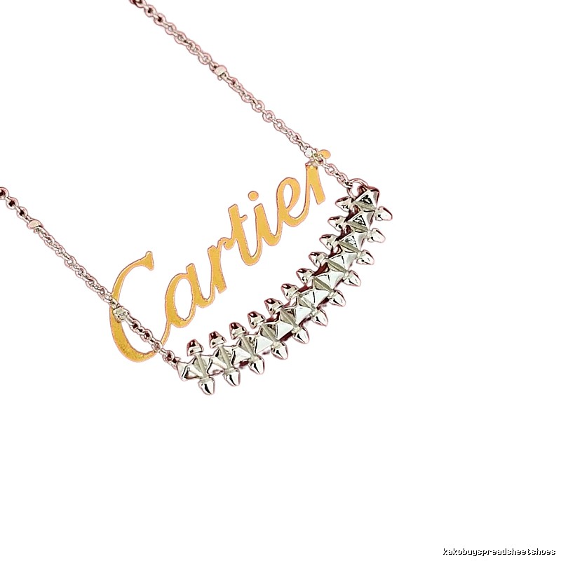 Cartier rivet-style silver necklace
