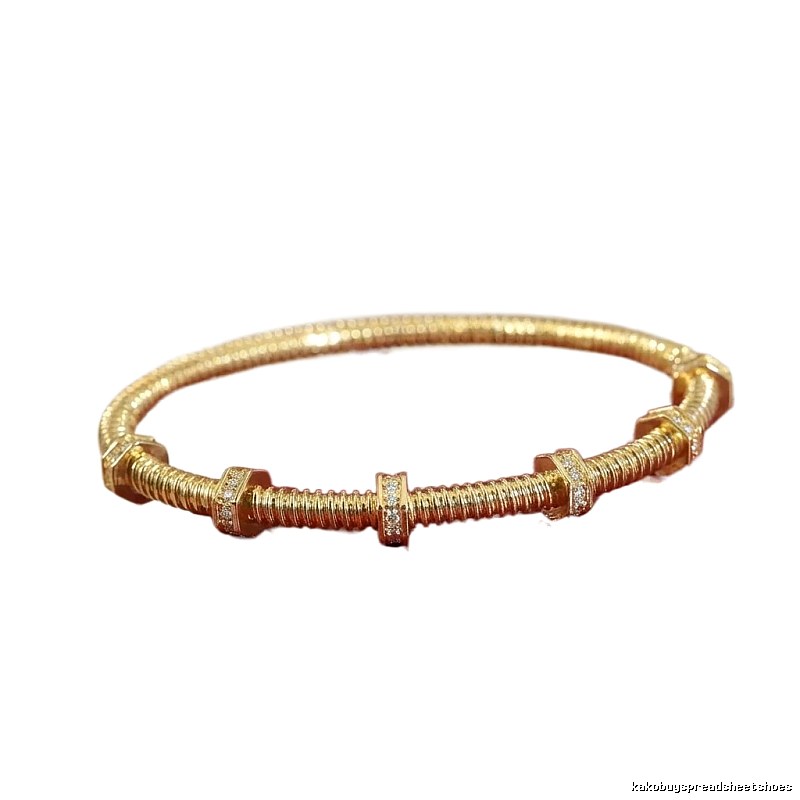 Cartier screw-style gold bracelet