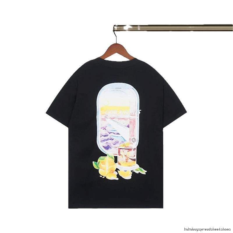 Casablanca Aviation Series Trendy Cool Black T-shirt
