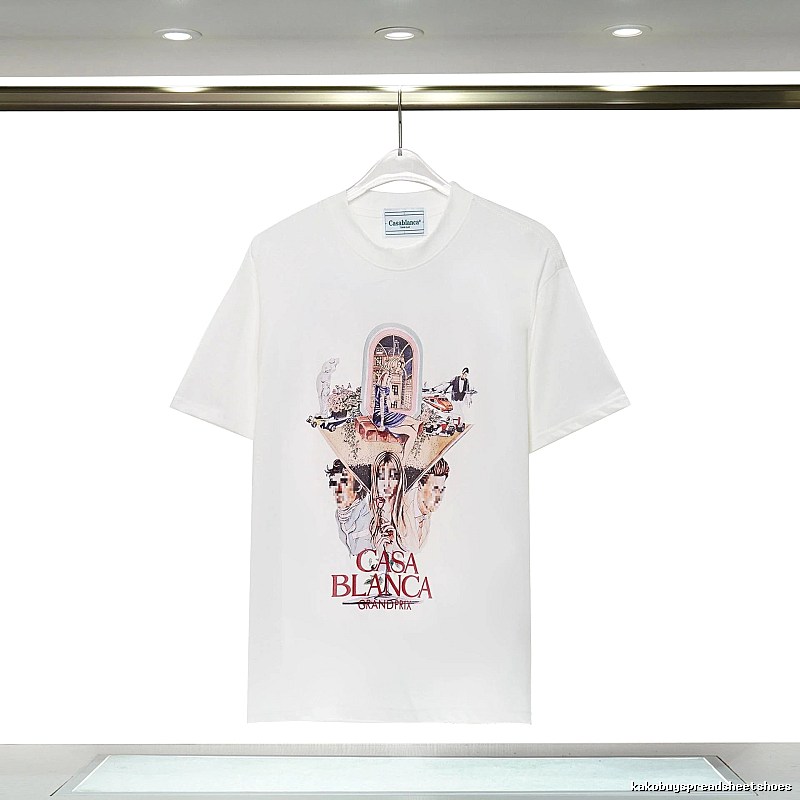 Casablanca Grand Prix Printed White T-shirt