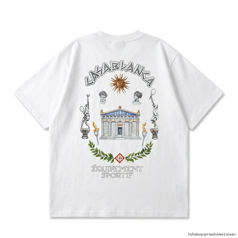 Casablanca Greek-style white T-shirt