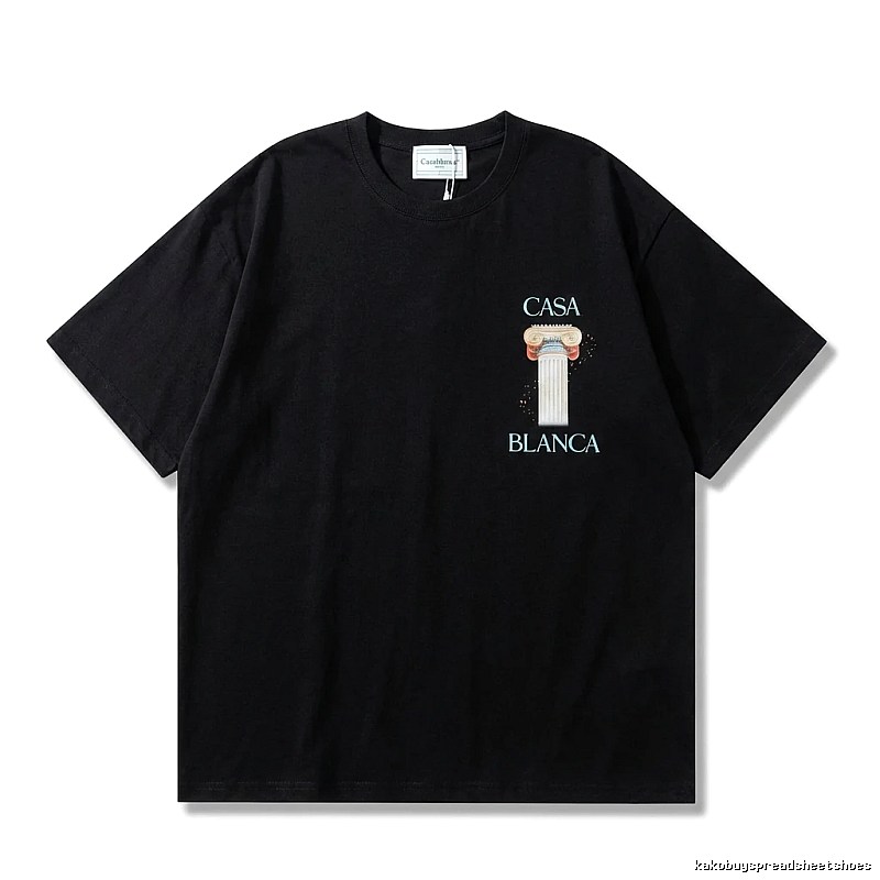 Casablanca Print Retro Black T-shirt