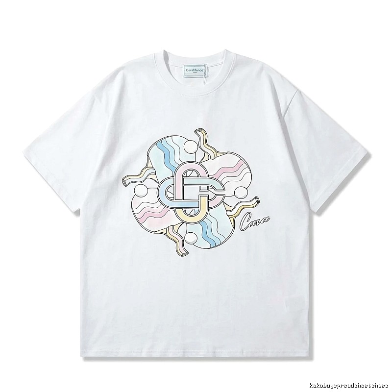 Casablanca Print Trendy White T-shirt