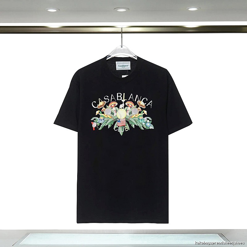 Casablanca - printed casual black T - shirt