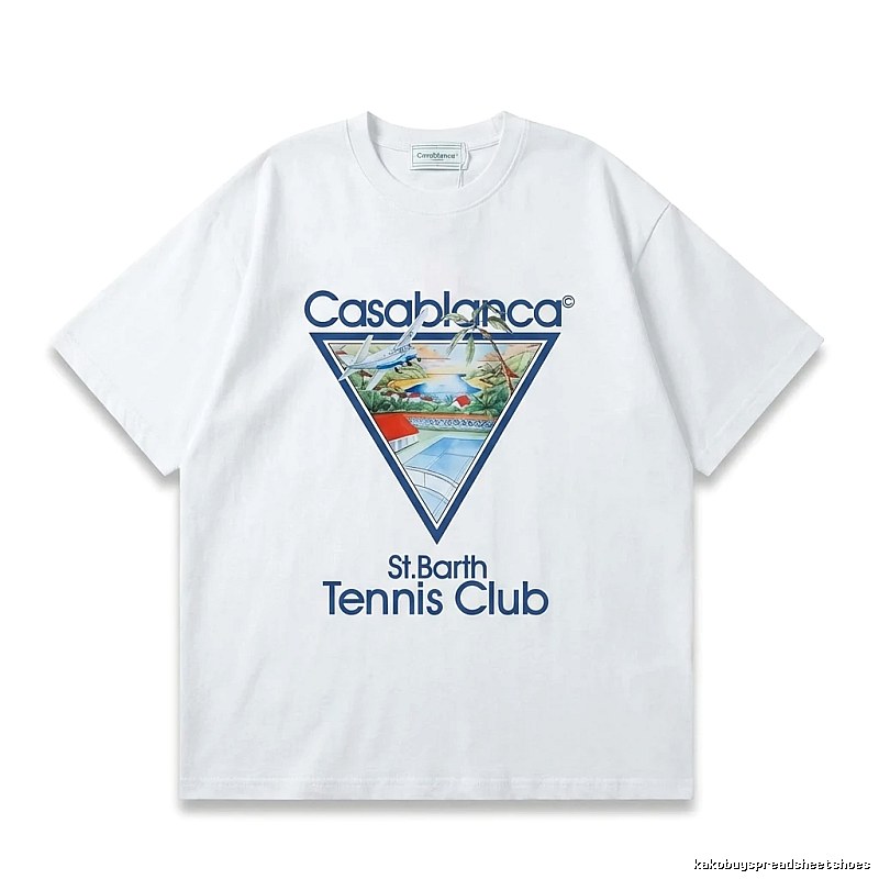 Casablanca Printed Casual White T-shirt