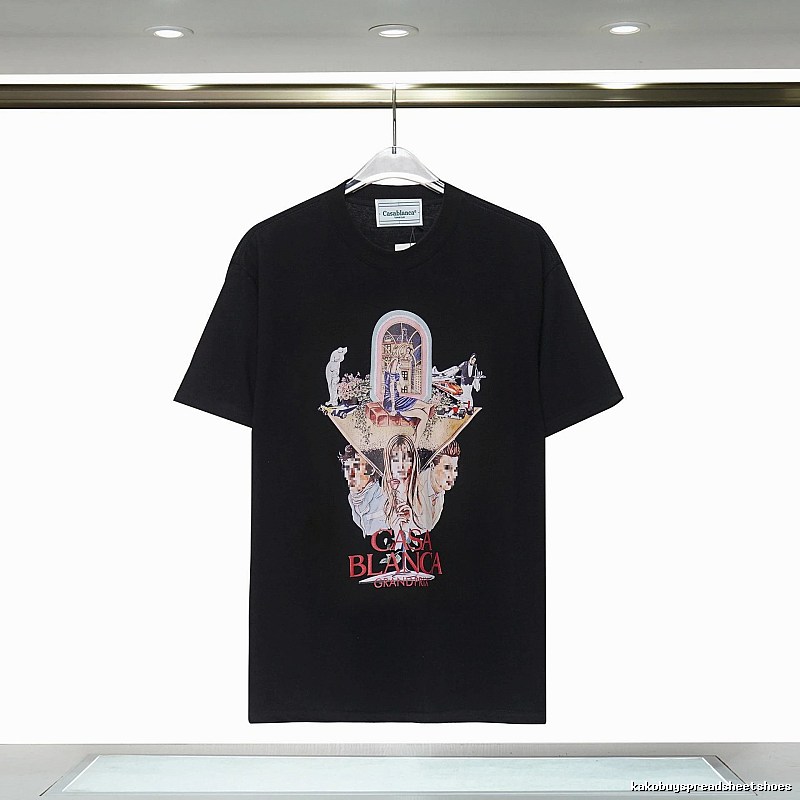 Casablanca Printed Trendy Black T-shirt