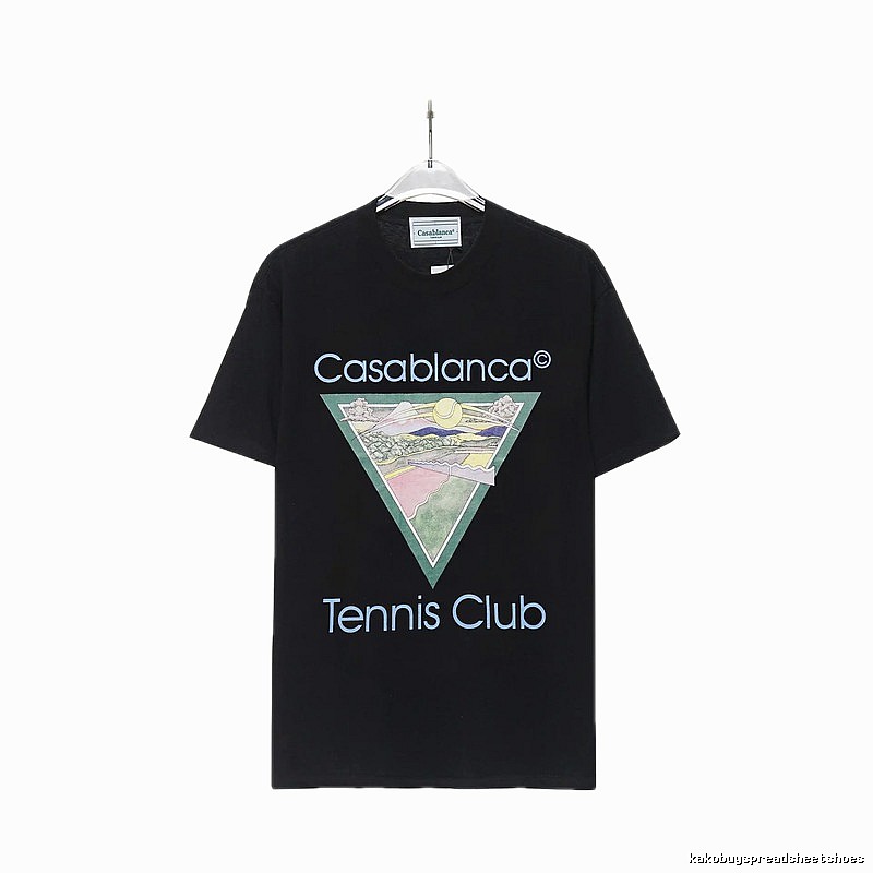 Casablanca Printed Trendy Black T-shirt