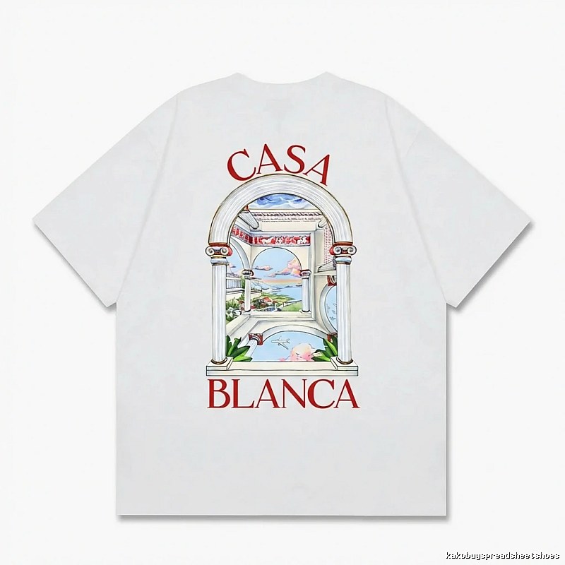 Casablanca retro style white T-shirt