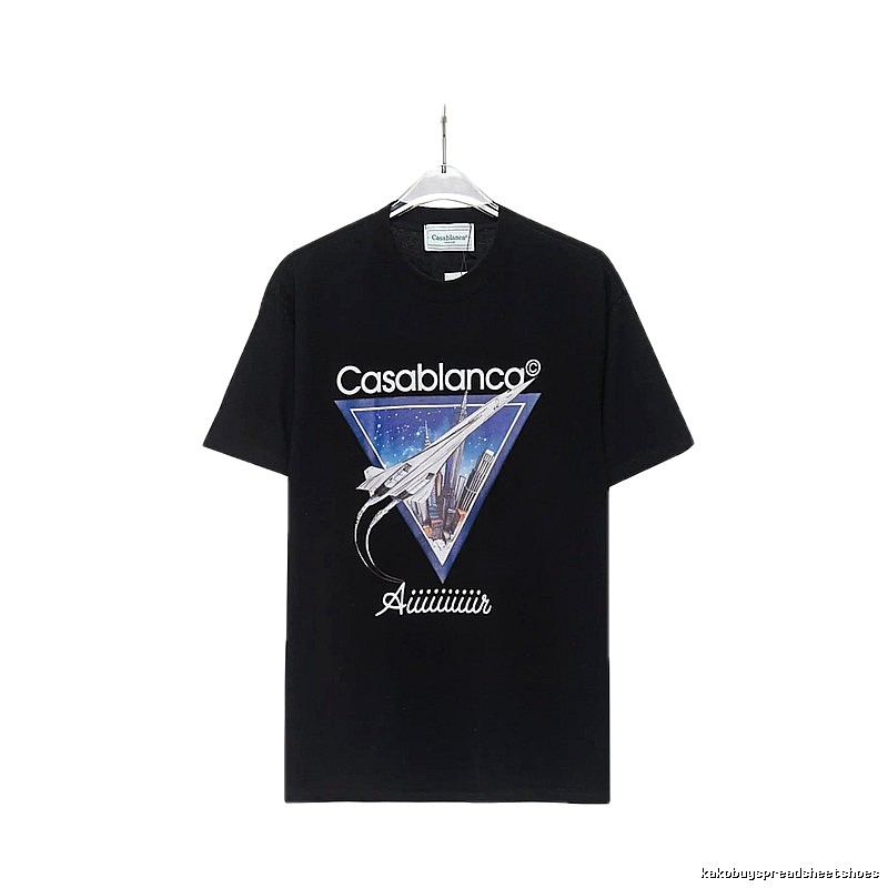 Casablanca Starry Sky Triangle Wind Black T-shirt