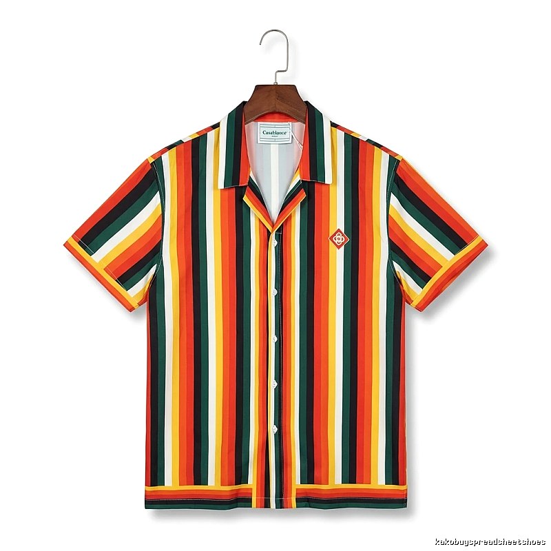 Casablanca striped retro-style shirt