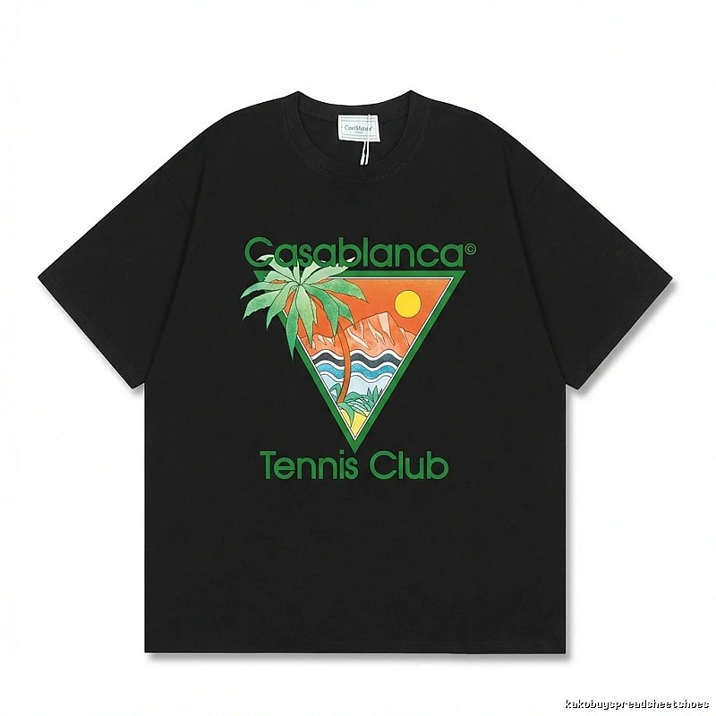 Casablanca Tropical Style Black T-shirt