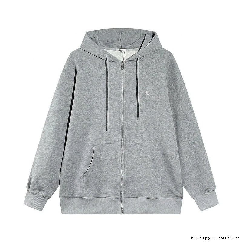 CELINE grey casual style hoodie