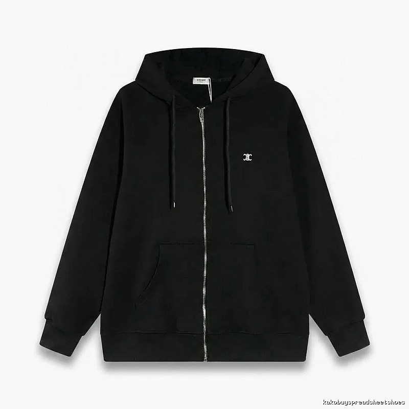 CELINE's classic black hoodie
