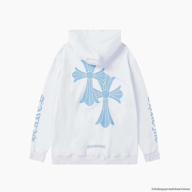 Chrome Hearts 2088-15 White Cross Graphic Hoodie Travel Styling