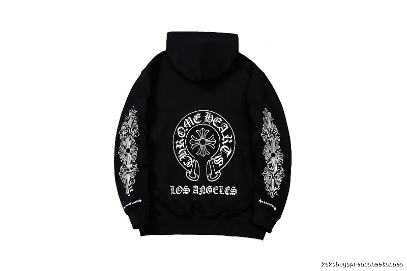 Chrome Hearts 2088-26 Black Cross Graphic Hoodie Streetwear Look