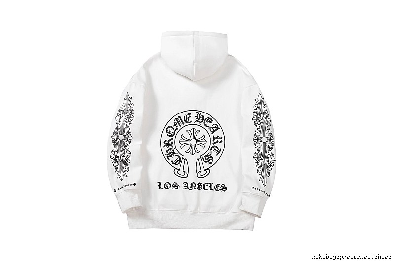 Chrome Hearts 2088-26 White Cross Graphic Hoodie Weekend Wear