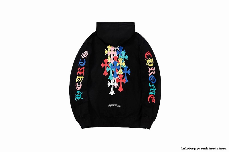 Chrome Hearts 2088-39 Black Cross Graphic Hoodie Resort Wear