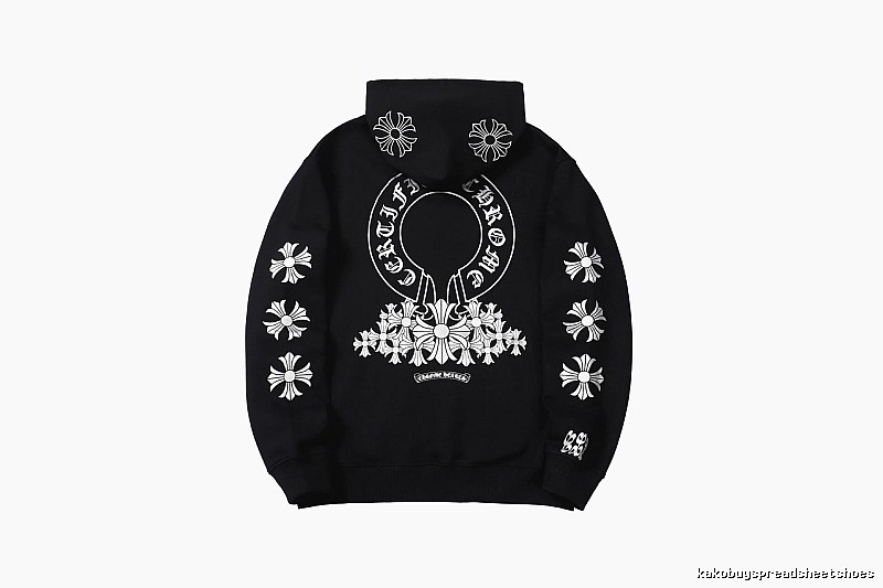 Chrome Hearts 2088-82 Black Cross Graphic Hoodie Match Day
