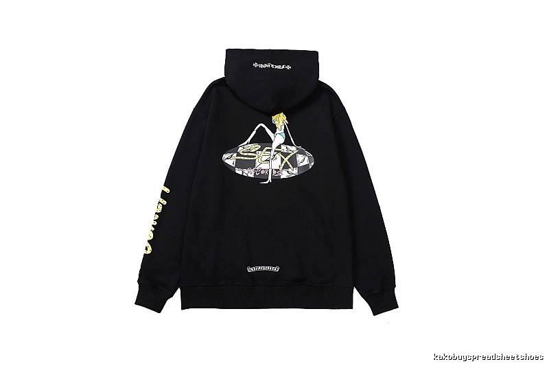 Chrome Hearts 2088-85 Black Cross Graphic Hoodie Fan Wear