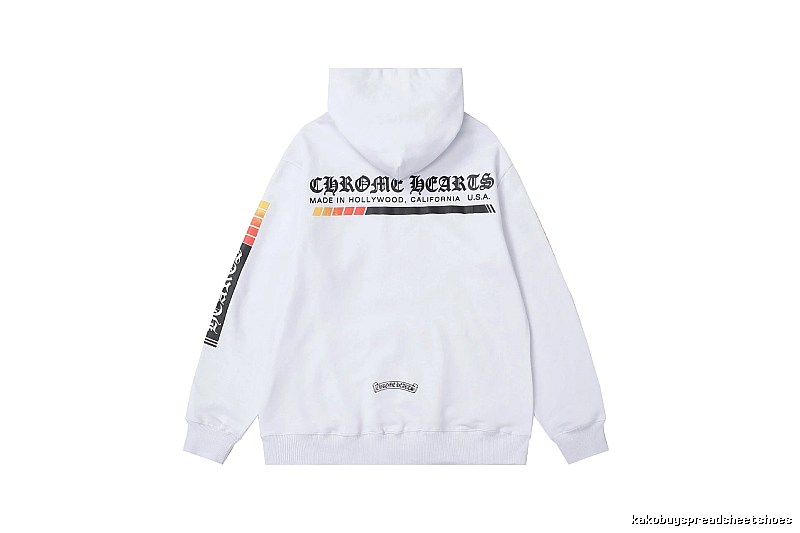 Chrome Hearts 2089-36 White Cross Graphic Hoodie Smart Casual