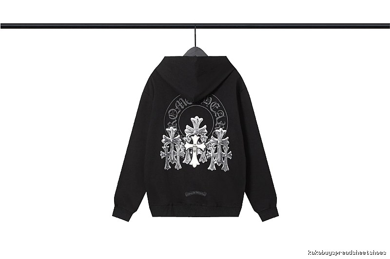 Chrome Hearts 2089-72 Black Cross Graphic Hoodie Easy Pairing