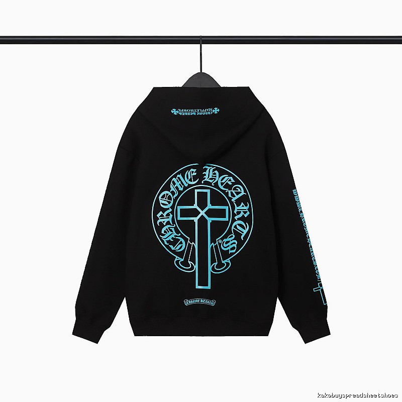 Chrome Hearts 2089-80 Black Cross Graphic Hoodie Outdoor Days