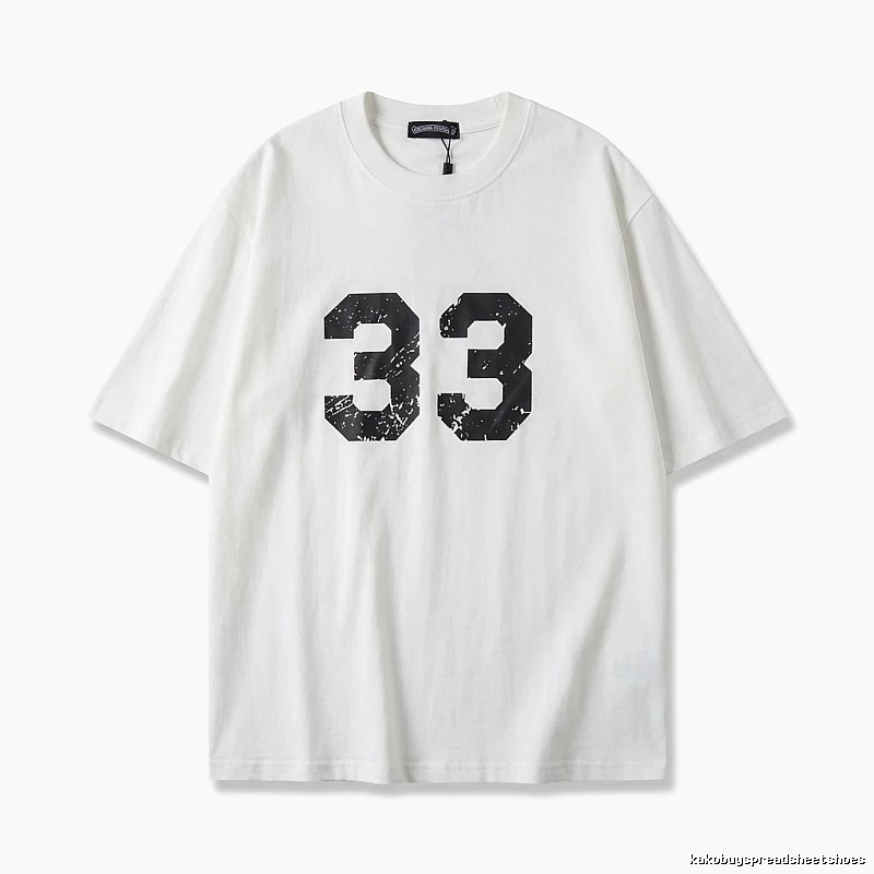 Chrome Hearts American-style digital wind white T-shirt