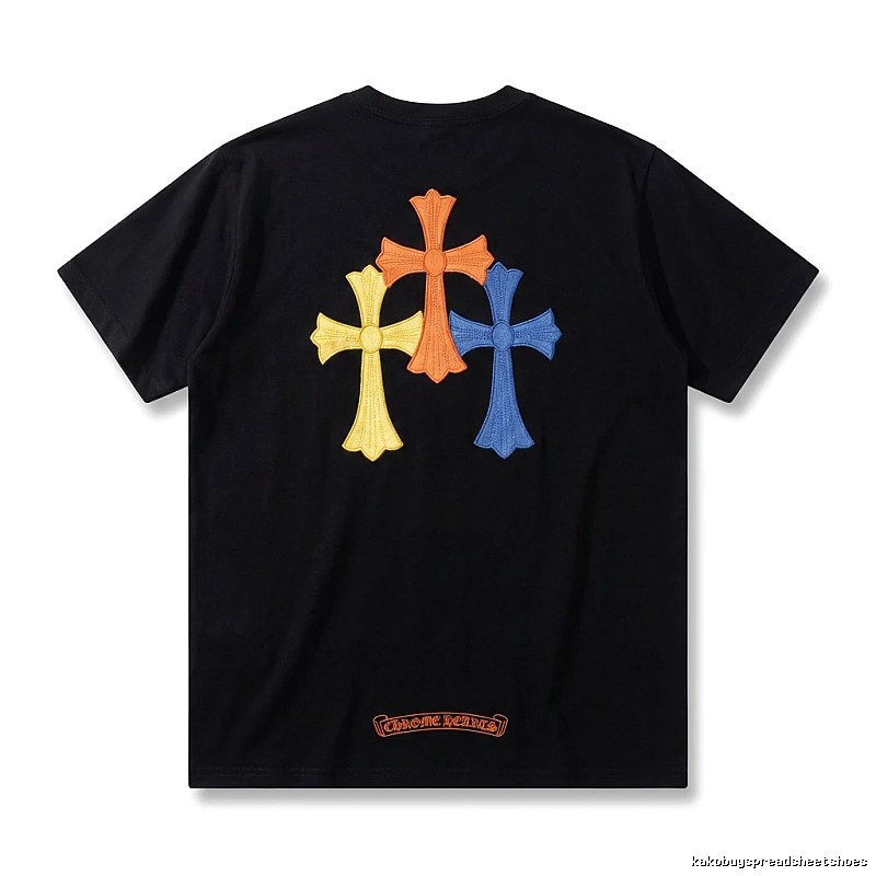 Chrome Hearts Colorful Cross Short-sleeve Shirt