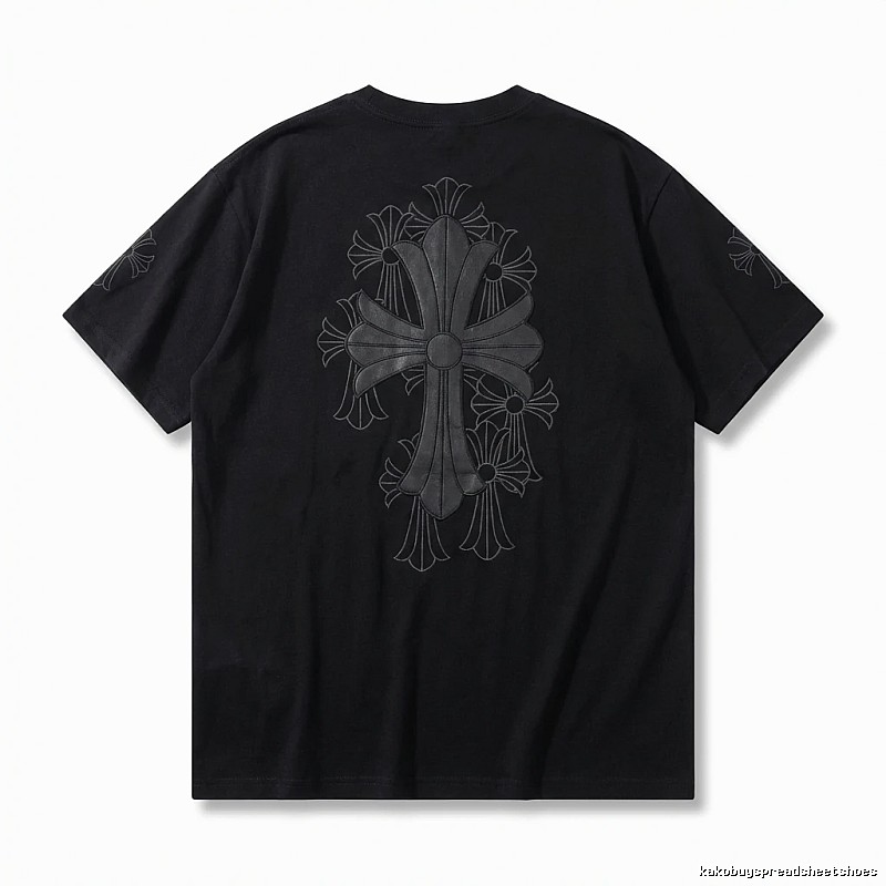 Chrome Hearts cross dark style short-sleeve shirt