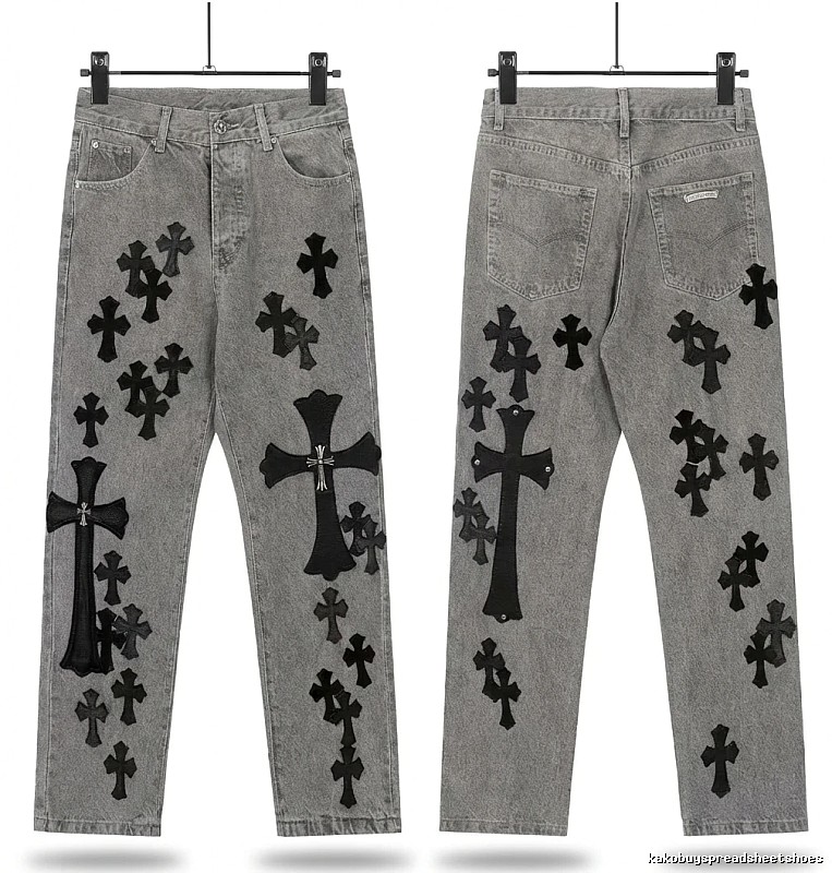 Chrome Hearts Cross Grey Jeans