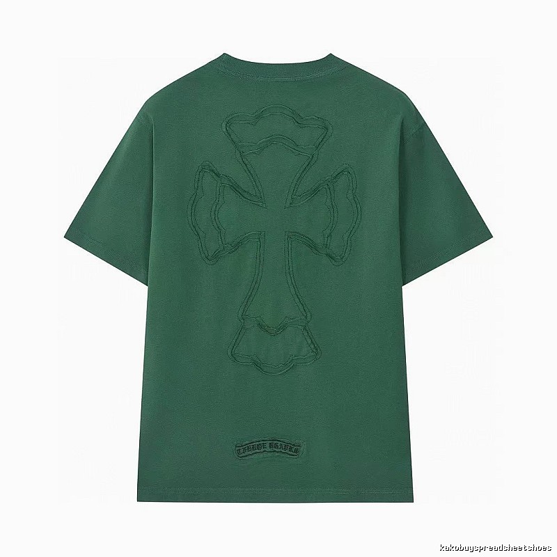 Chrome Hearts Cross High Street Style Green Short-sleeve T-shirt