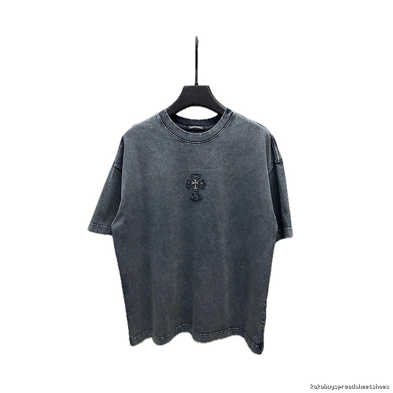 Chrome Hearts Cross Retro Style Gray T-shirt