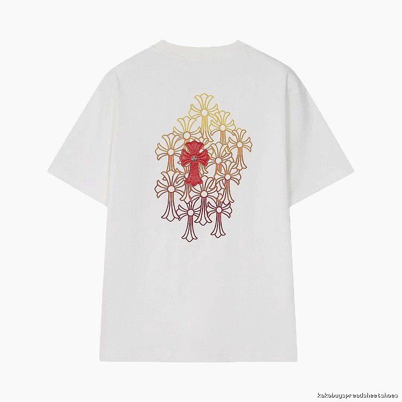 Chrome Hearts Cross Series Street Style White Short-sleeve T-shirt