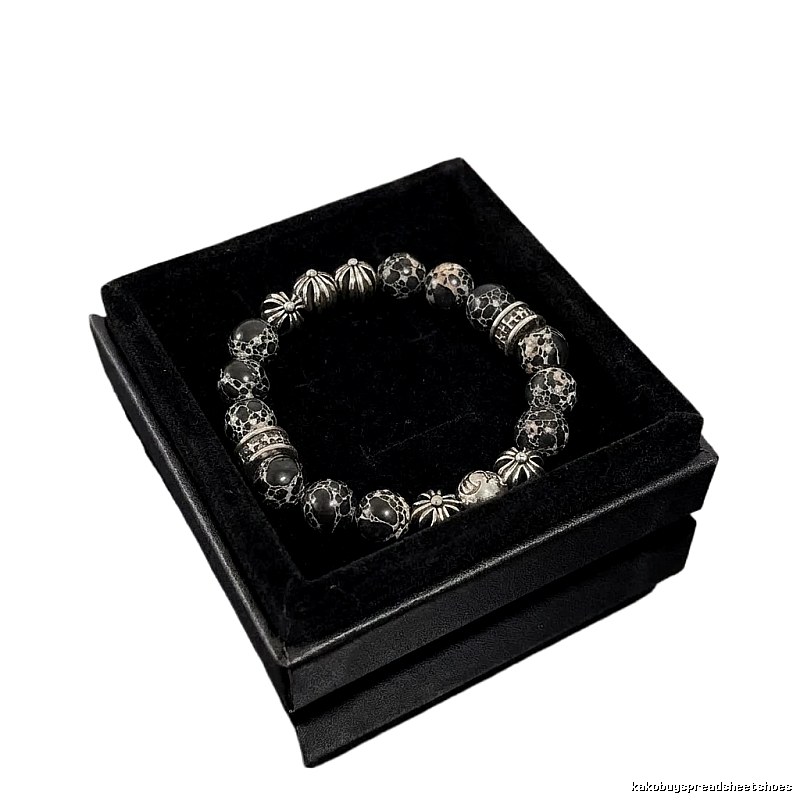 Chrome Hearts Dark Style Beaded Bracelet