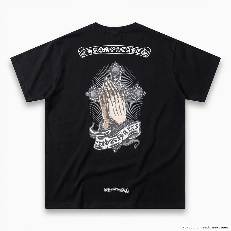 Chrome Hearts dark style black T-shirt