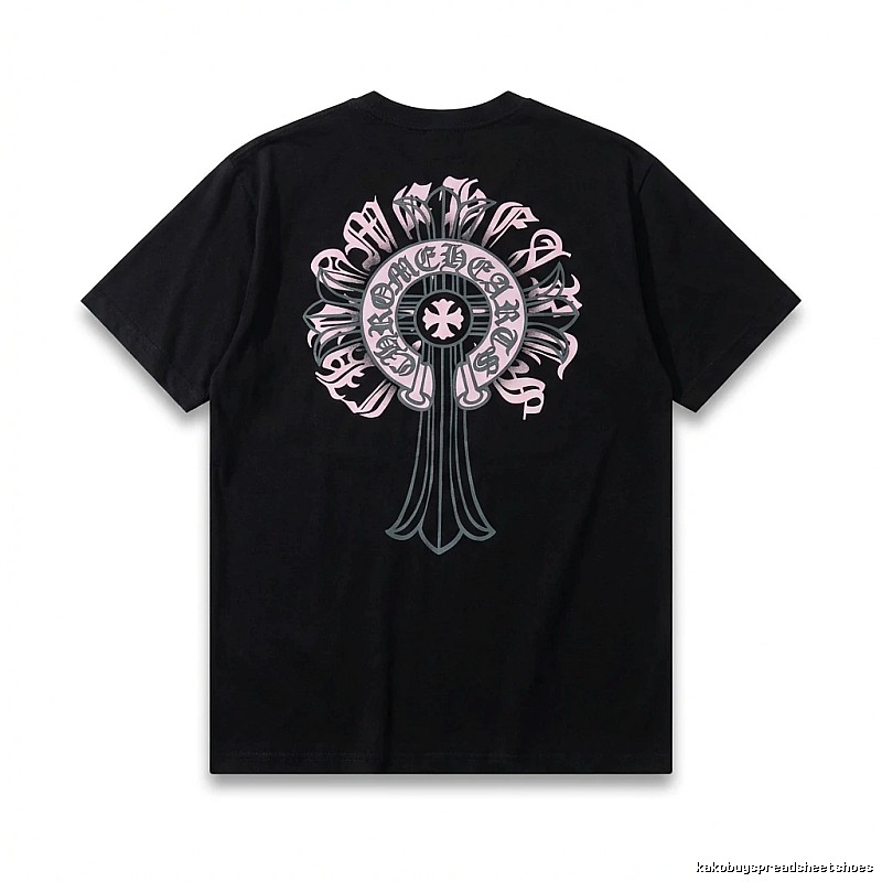 Chrome Hearts Gothic Style Black T-shirt