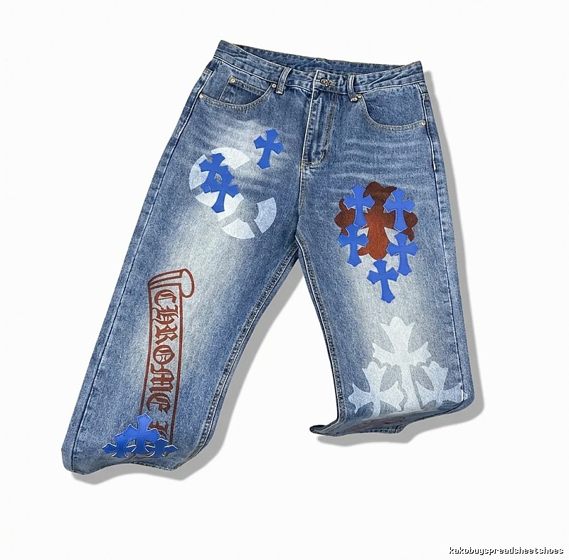 Chrome Hearts graffiti-style jeans