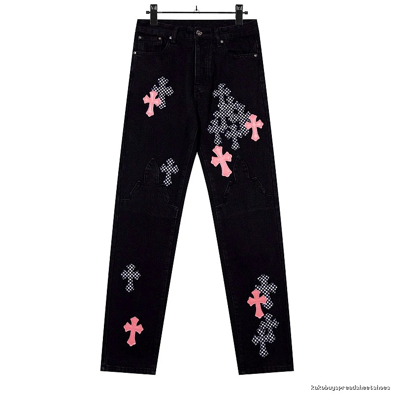 Chrome Hearts Monogram Graphic jeans Light Denim Jeans for Layered Styling