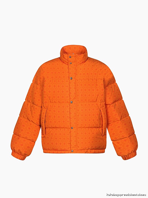 Chrome Hearts orange printed down jacket
