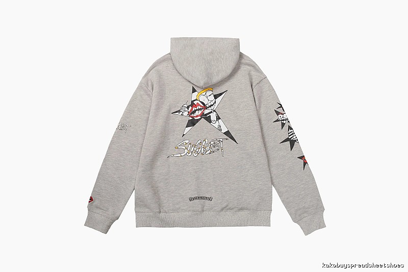Chrome Hearts Patterned Cross graphic hoodie Black Blue Cross with Signature Styling