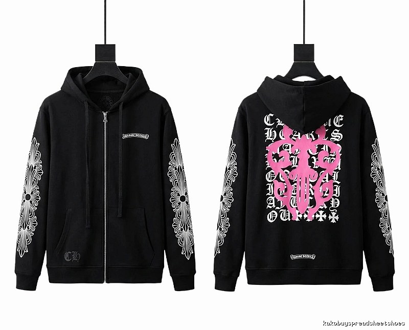 Chrome Hearts printed dark style hoodie