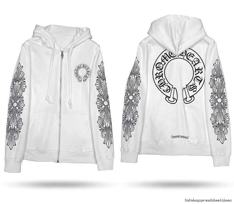 Chrome Hearts Printed Trendy and Cool Style White Hoodie