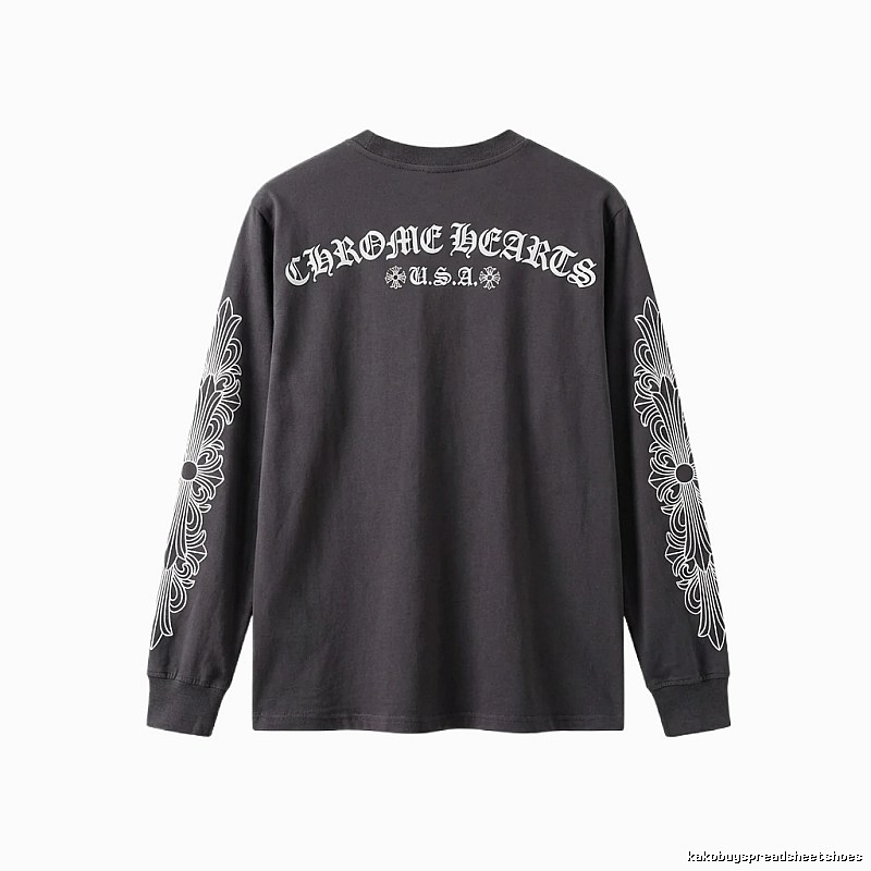 Chrome Hearts retro style black long-sleeve